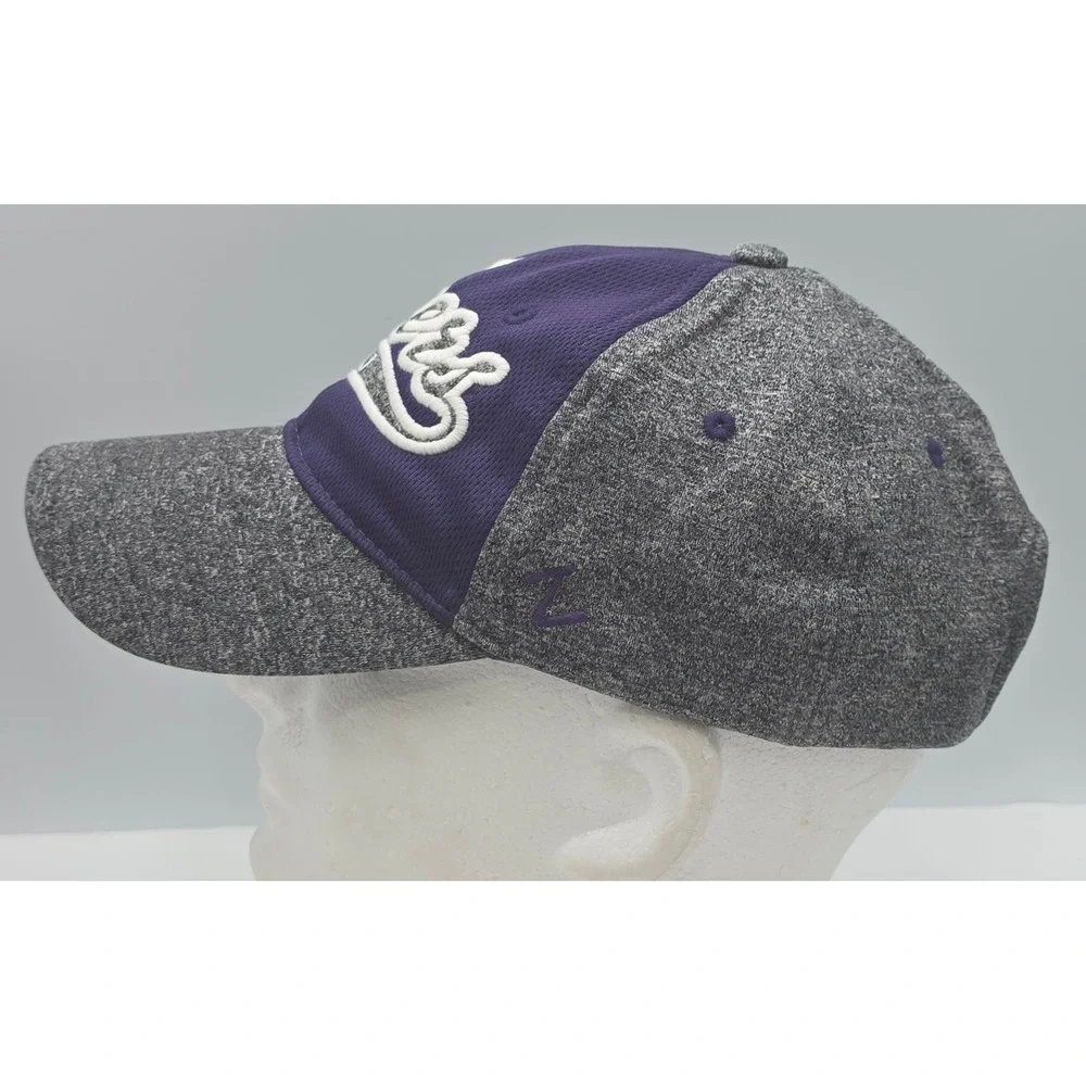 Zephyr LSU Tigers Strapback Hat Purple Grey NCAA University Cap